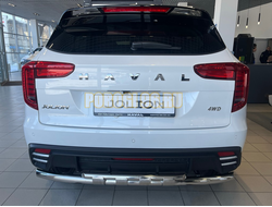 Защита заднего бампера двойная с перемычками Папа Тюнинг d60/42 для Haval Jolion 2024-