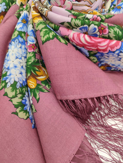 Павловопосадский платок Домашний очаг 1829-2