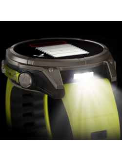 Часы Garmin Fenix 8 —47mm Solar Sapphire Titanium Amp Yellow / Graphite