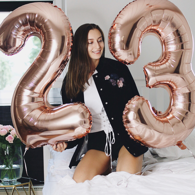 Большая цифра с гелием (102 см)