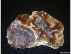 Халцедон - полированный срез