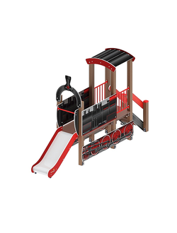 «Паровозик» (черный) ДИК 1.03.5.01-11 H=750 игровой комплекс