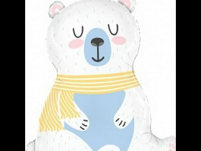 Шар/74 см Фигура, Полярный медведь,