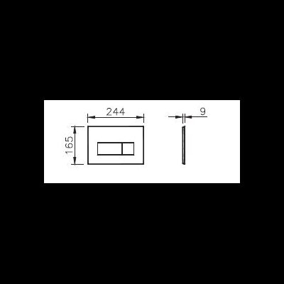 VitrA Панель смыва Root Square, никель, 740-2395
