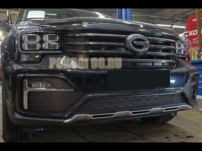 Защита радиатора GAC GS8 2016- (GE/GL) black низ