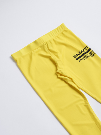Купить Тайтсы MANTO grappling tights FUTURE yellow в желтом цвете для тренировок фото