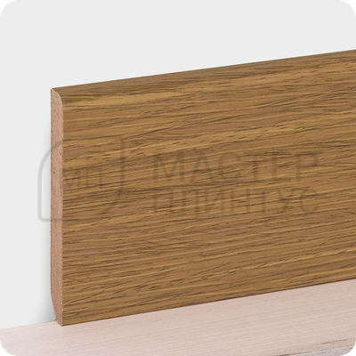 Плинтус МДФ в ламинированной пленке TeckWood 80х10мм. Дуб лайн