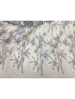 Сетка с вышивкой ширина 140см  арт. 3884