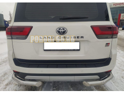 Защита заднего бампера угловая d76 для Toyota Land Cruiser 300 GR Sport 2021-