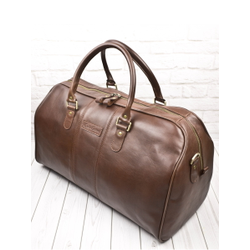 Кожаная дорожная сумка Campelli Premium brown (арт. 
4014-53)