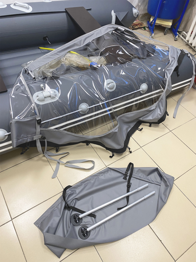 Тент носовой прозрачный Таймень LX 3400/3600 комплектация