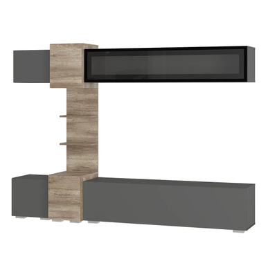 Гостиная Рейн (2200*1600*400мм) Графит/Дуб каньон