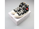 Кеды Converse Comme des Garcons (Конверс Ком де Гарсон) черные высокие в горошек