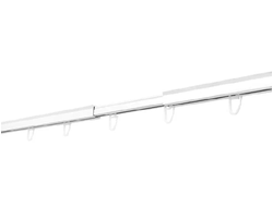 Карниз алюминиевый 2,1-3,0м раздвижной белый [54781]