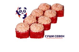 Снежный краб, икра летучей рыбы, свежий огурец, соус Лава.  250гр.