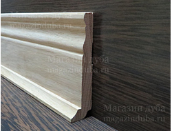 Плинтус с доклейкой клювика 25-30х80 из массива дуба