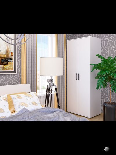 Шон-13 шкаф двухдверный распашной Белый