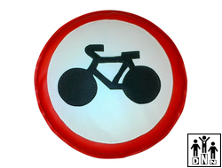 Мягкий модуль Дорожный знак «запрет движения на велосипеде»