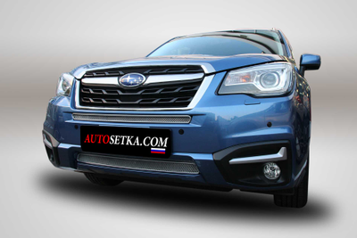 Premium защита радиатора для Subaru Forester (2016-2018) из 2-х частей