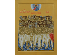 Сорок мучеников Севастийских ("Страдание Святых 40 мучеников Севастийских). Рукописная православная