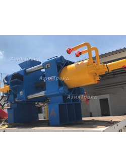 Горизонтальный пресс для брикетирования металлической стружки