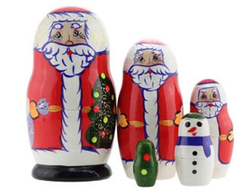 Matreshka Santa Klaus s yelkoy