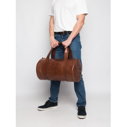 Кожаная дорожная сумка Faenza Premium cognac (арт. 
4033-03)