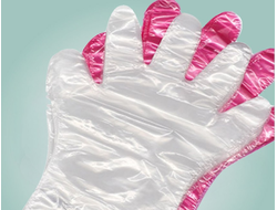Перчатки ПНД одноразовые цветные