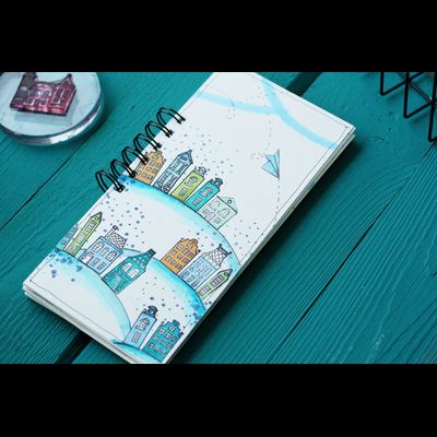 ФП штамп "Бумажный самолетик"