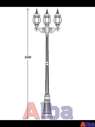 Садово парковый светильник America S 408 B w