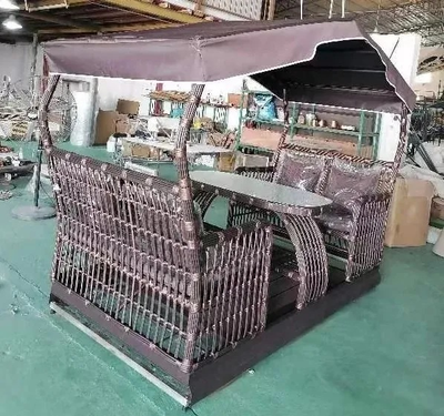 Маятниковые садовые качели Bamboo brown