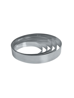 Форма кондитерская "Круг" d=8 см. h=4 см., нержавеющая сталь