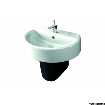 Умывальник тюльпан c полупьедесталом Sanita Luxe Best-55 с отверстием