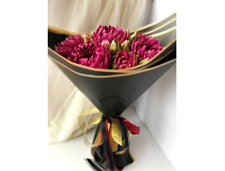 Букет хризантем из зефира "Кармен"