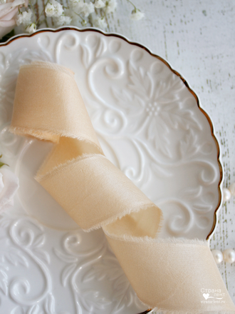 Шелковая лента Peach 2,5 см