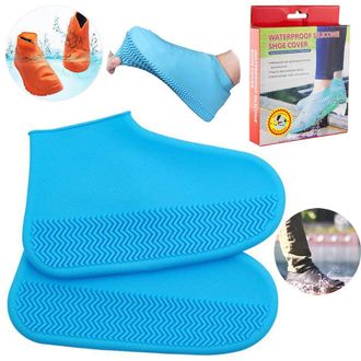 Водонепроницаемые бахилы от дождя waterproof silicone shoe cover оптом