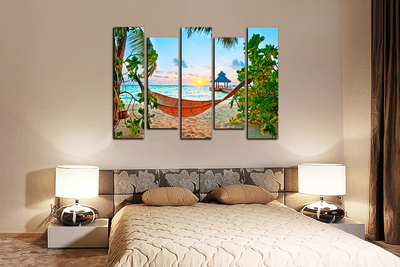 Модульная картина "Райское наслаждение"