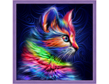 Разноцветный котенок АЖ-1777 (алмазная мозаика) mgm-mk