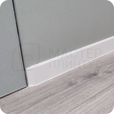 Плинтус ХДФ Dollken Cubu Flex Life 80мм Х 2,5 м Белый RAL 9003