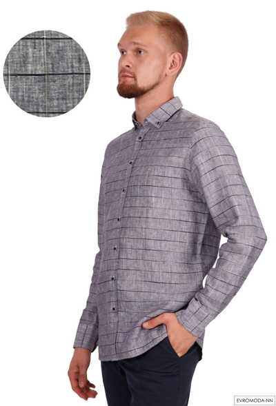 Рубашка мужская льняная Рой-SF17