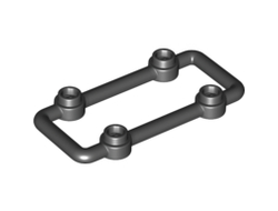 Bar 1 x 6 x 3 with 4 Studs, Black (23444 / 6138603 / 6172984)