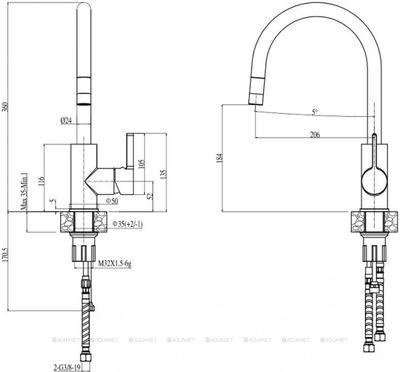 Смеситель Alveus TESLA-P MONARCH COOPER