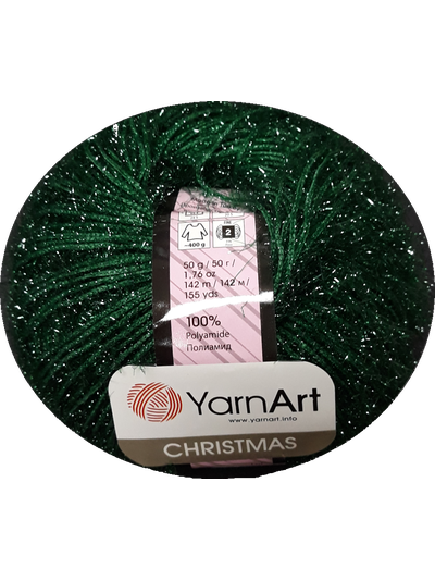 Christmas (Yarn Art) пряжа цвет № 48 зеленый