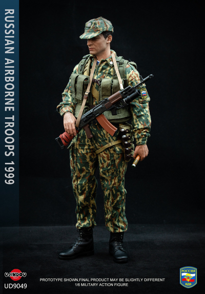 Российский десантник ВДВ в Югославии 1999 г - Коллекционная ФИГУРА 1/6 Russian Airborne Troops 1999 (UD9049) - UJINDOU