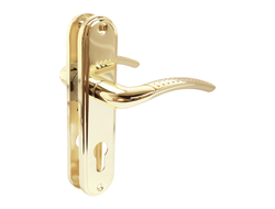 Комплект ручек АЛЛЮР 132-1 61,5 мм GP латунь  [98490]