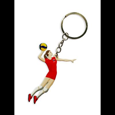 Брелок металлический двусторонний "Нападающая"