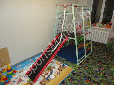 ДСК раннего развития PLASTEP ТЕРЕМОК 170 с площадкой металл. Цвет фисташковый.