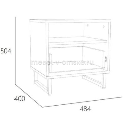 Тумба прикроватная Фолк-011.36