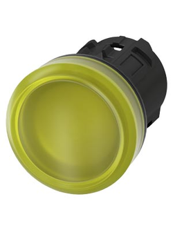 3SU1001-6AA30-0AA0 ЭЛЕМЕНТ СВЕТОВОГО ИНДИКАТОРА С ЖЁЛТЫМ РАССЕИВАТЕЛЕМ, 22MM, КРУГЛ., ПЛАСТИК, РАССЕИВАТЕЛЬ МАТОВЫЙ