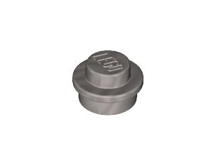 Plate Round 1 x 1 Metallic Silver 4073 4249039 51809301 6051507
